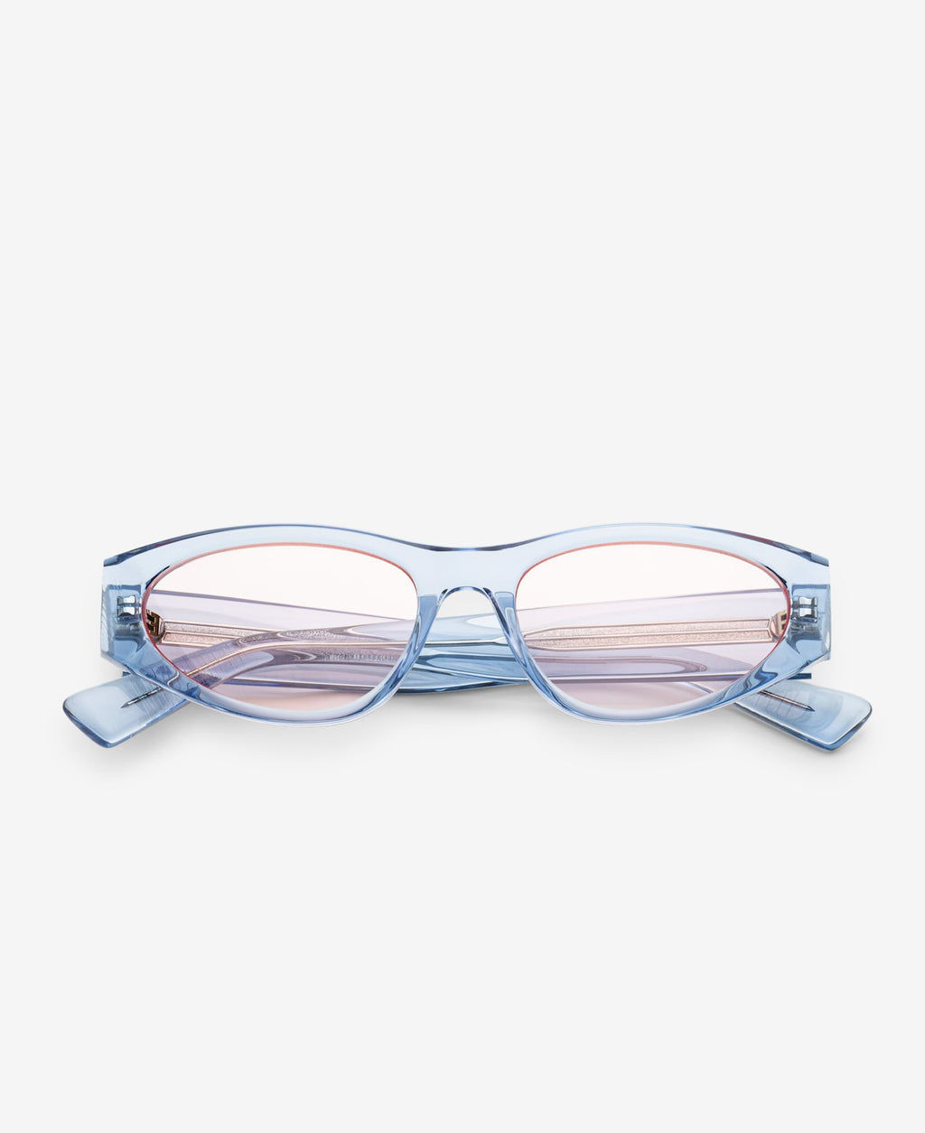 BLADE REVEAL - Transparent Blue / Transparent Peach-red tint