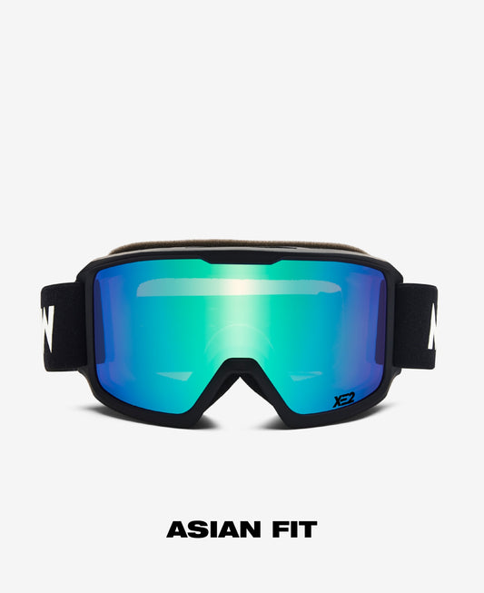 FERDI XE2 Asian fit - Black Green Mirrored