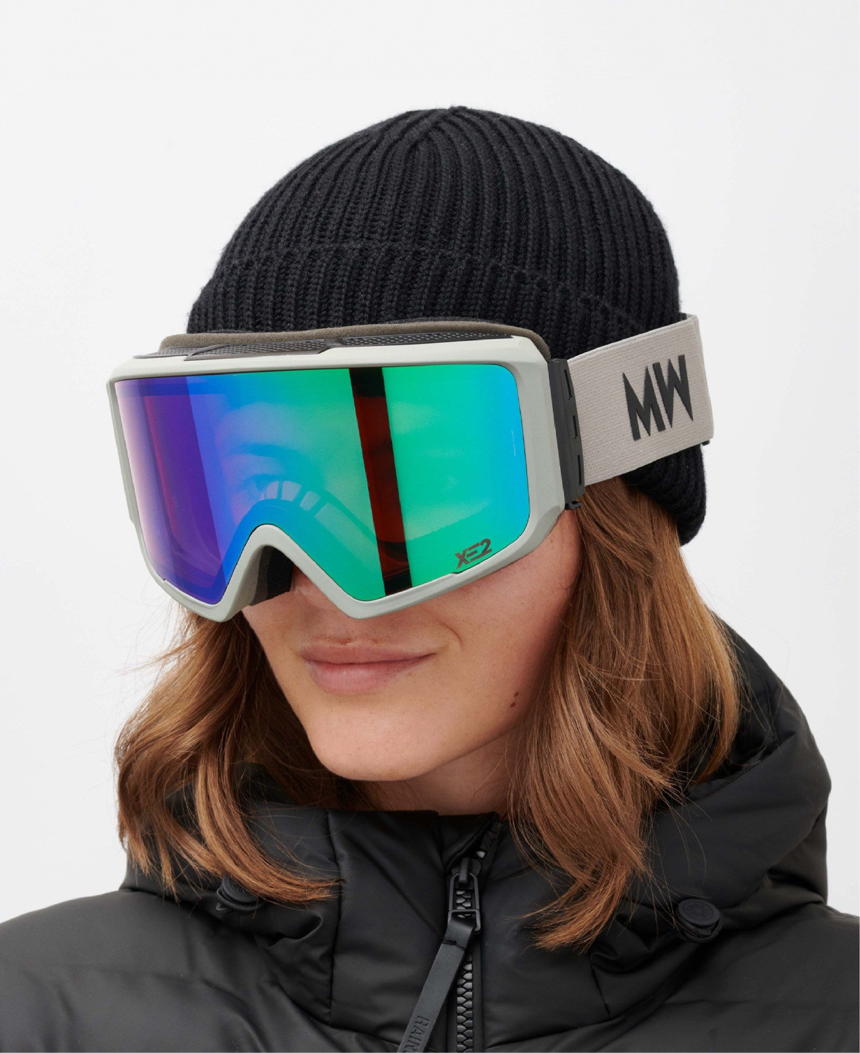FLIP Grey Green Mirrored Goggles | MESSYWEEKEND