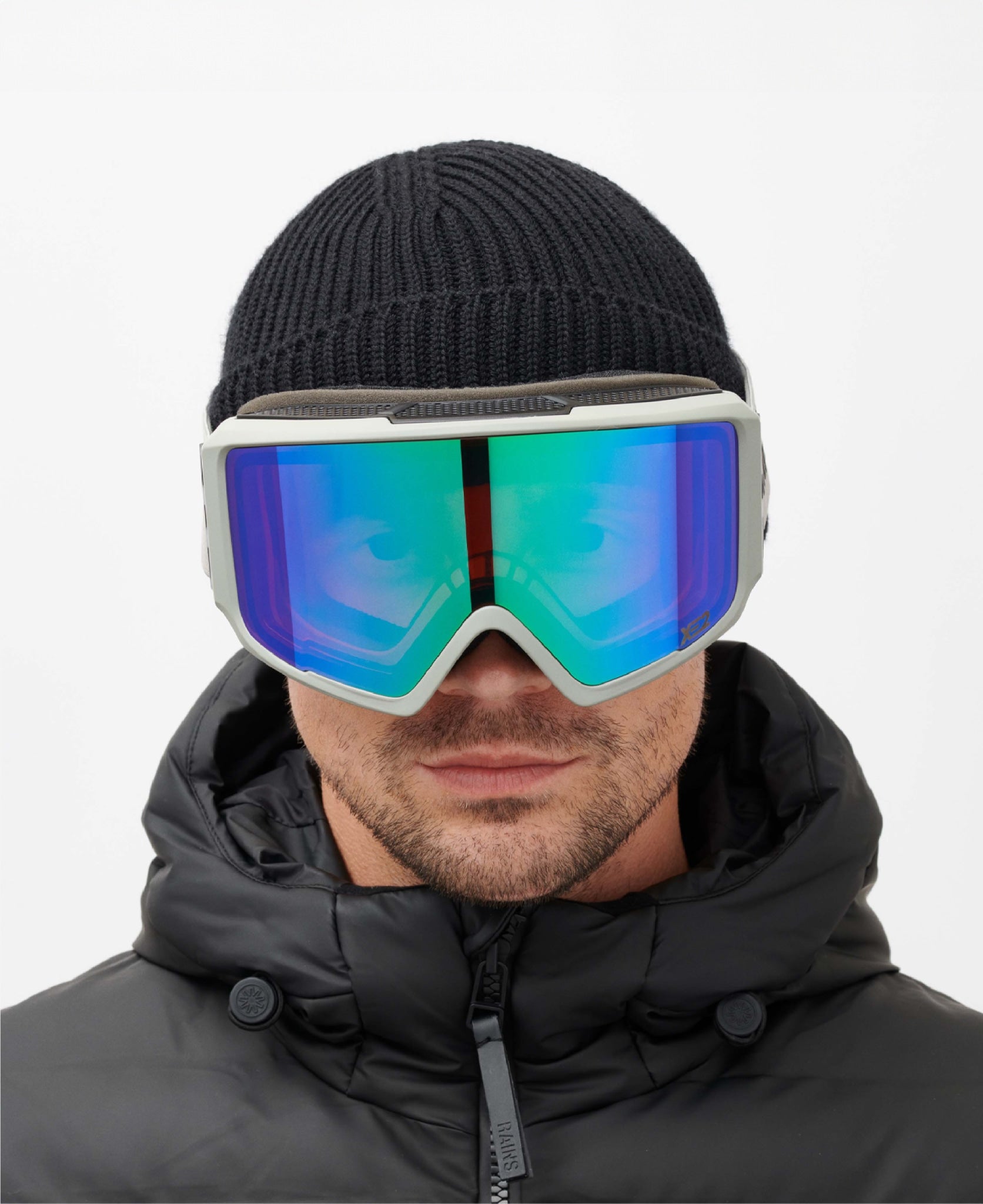FLIP Grey Green Mirrored Goggles | MESSYWEEKEND