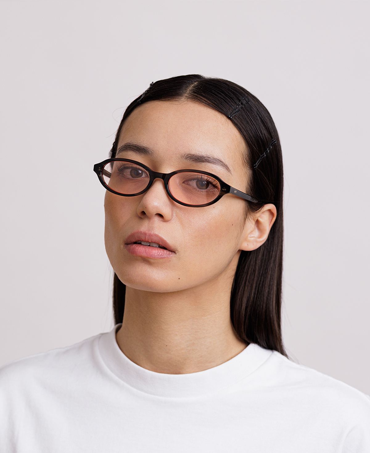 IVY OPTICS - Cloudy Grey Peach-red tint